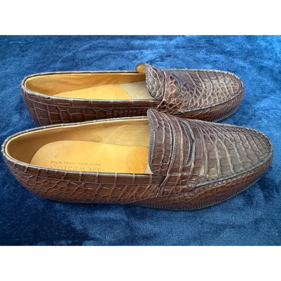 JM Weston 180 Loafer in Brown Alligator - 10.5CEU/11US - Picture 3 of 8